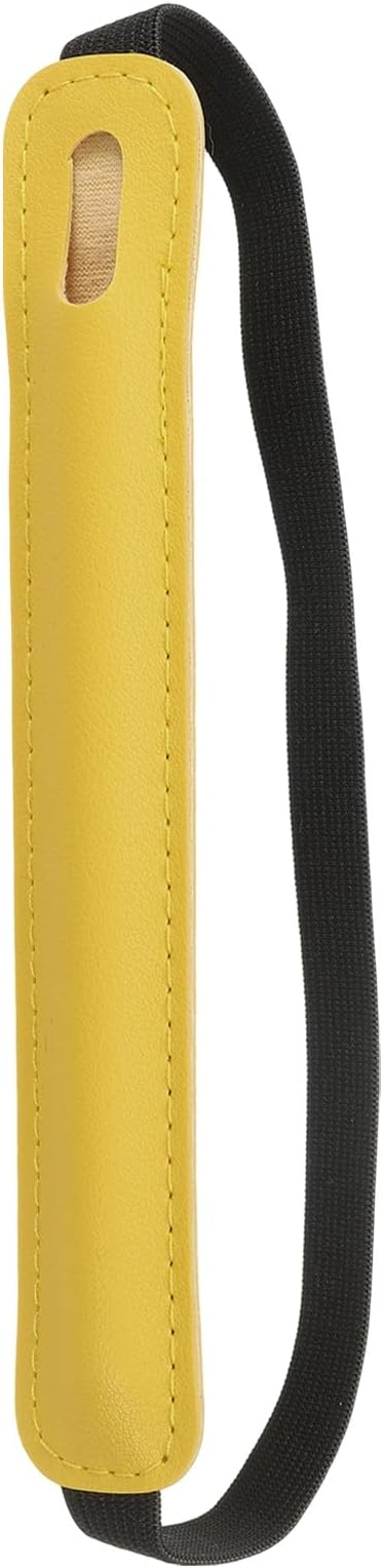 PATIKIL Stylus Holder for Tablet, Universal Pen Sleeve Retractable Stylus Pen Holder Elastic Pencil Pocket Case Protective Pouch for Tablet Case Notebook, Yellow