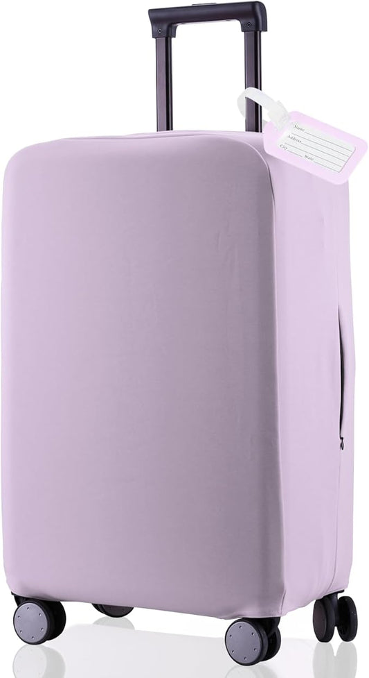 Travel Luggage Cover - Scratch-Resistant Fit 19-31 Inch, Lavender Purple, 2XL (30-31 inch)