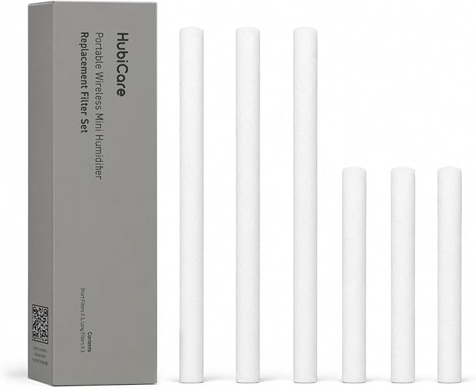Replacement Filter Sets for HubiCare Portable Mini Humidifier, Long and Short Humidifier Filter Sticks for Wireless Personal Humidifier, Easy to Replace