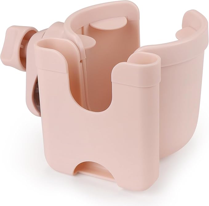 Accmor Stroller Cup Holder with Phone Holder, Bike Cup Holder, Universal Cup Holder for Uppababy Nuna Doona Strollers, 2-in-1 Cup Holder for Walker, Wheelchair, Scooter