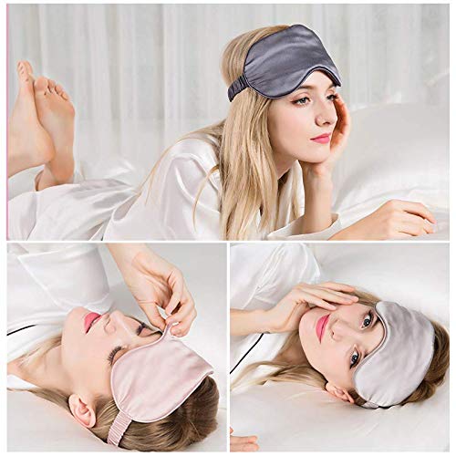 Silk Satin Eye Mask Color Assorted 6-Pack Smooth Sleeping Mask Eye Shade