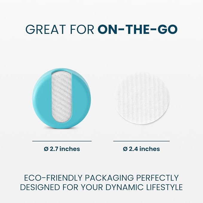 LastRound Reusable Makeup Remover Pads - 7 Washable Eco-Friendly Reusable Cotton Rounds for Face - Sustainable & Soft Cotton Face Pads for Facial Cleansing & Eye Makeup Removal - Travel Storage Case