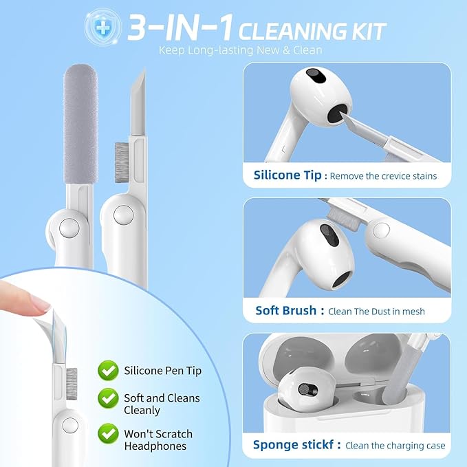 for Airpods 4 Case, Ekoonpft Flower Engraved Cases for Apple AirPods 4th Generation 2024, Soft Silicone Cover for Women Girly with 3-in-1 Cleaning Kit & Keychain, Anti-Scratch, Shockproof