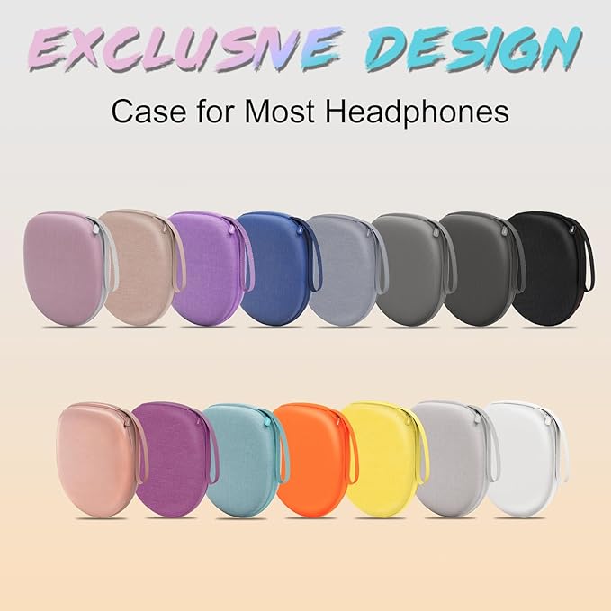 Headphone Headset Case Compatible with JBL Tune 720BT/510BT/770NC, Soundcore Anker Q20i/Q30/Q20, Sony WH-CH520/WH-CH720N, BERIBES/KVIDIO/TOZO HT3 Headphones, Travel Carrying Headphone Case Hard Shell