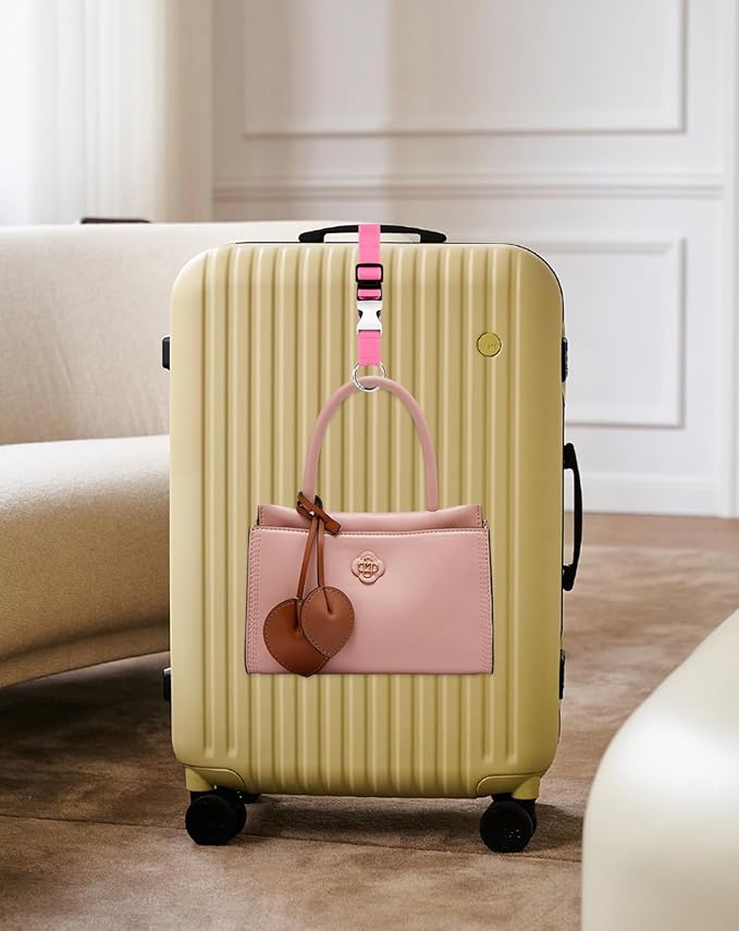 BILIONE 3Pcs Luggage Straps Set - 2 Suitcase Straps 70'' Long and 1 Add A Bag Strap, Adjustable Luggage Identifiers Nylon Travel Belt