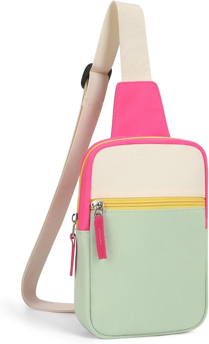 Birthday Gifts for 8 9 10 11 12 Year Old Teens Girls Kids, Fanny Pack Crossbody Bag Sling Belt Bags Purse, Dorm Travel Essentials for Girls Fashion, Preppy Tween Teen Girl Gift Trendy Stuff