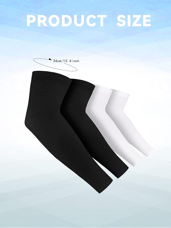 Boao 10 Pairs UV Arm Sleeve for Men Women Cooling Tattoo Cover up Compression Sun Protection Sleeves for Outdoor Activities