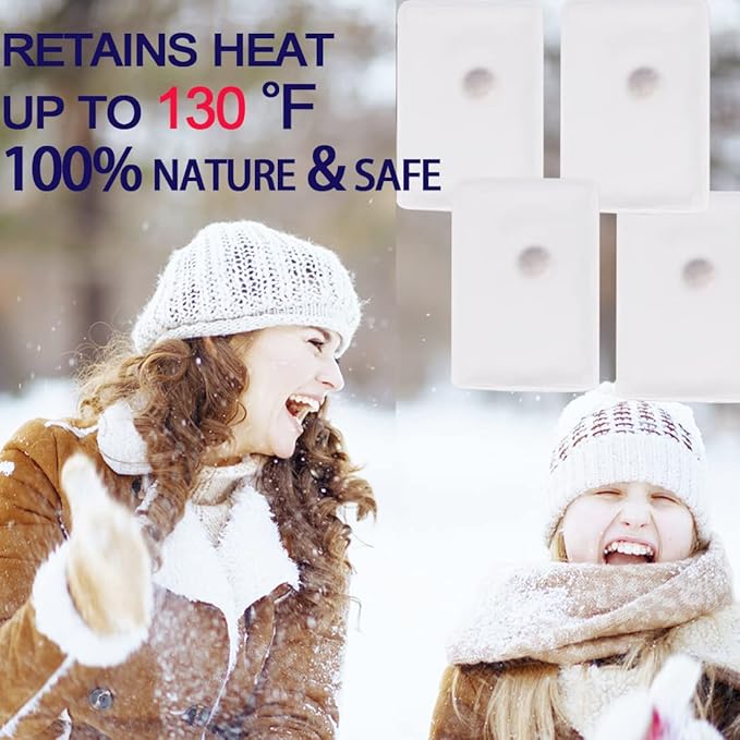 Reusable Snap Warmer Bags Hand Warmer Clicks Small Bag Gel Hand Warmer Cute Lasting Warmer for Camping, Outdoor, Boil Click Heat Pocket Hand Warmer