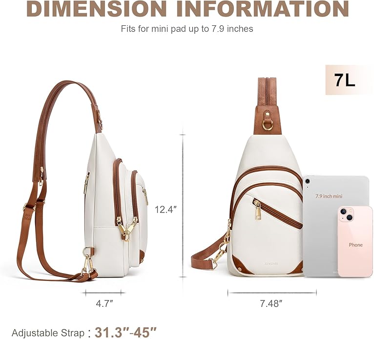 SYTRAH Anti Theft Sling Bag for Women, RFID Crossbody Purses Convertible Sling Backpack, Cross Body Purse Chest Bag
