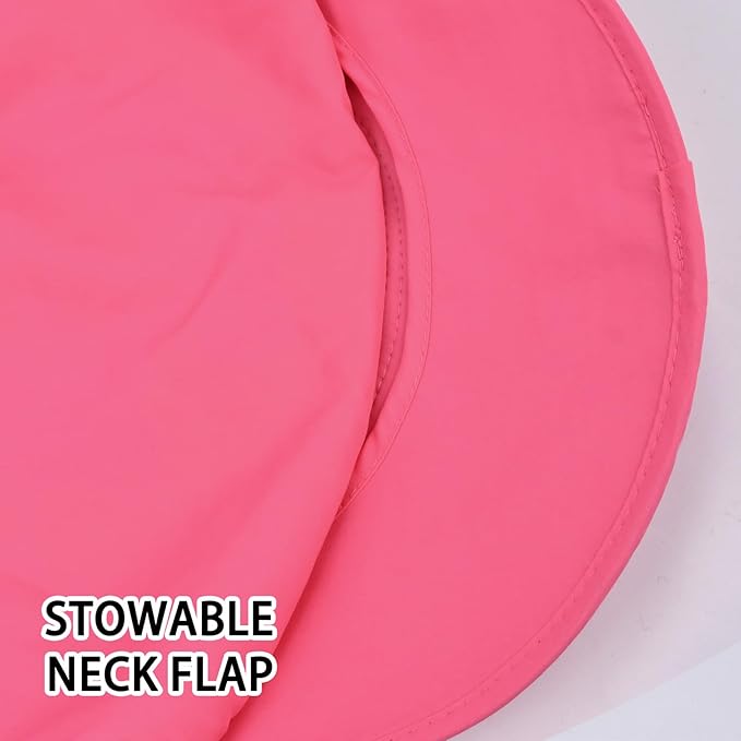 Sun Hats for Men Women Fishing Hat UPF 50+ Breathable Wide Brim Bucket Hats Summer UV Protection Safari Hat with Neck Flap