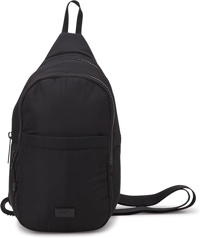 Reebok Unisex Crossbody Bag - Convertible Compact Durable Cross Body Bag for Women and Men - Gym and Travel Essentials, Size One Size, Thea II Black