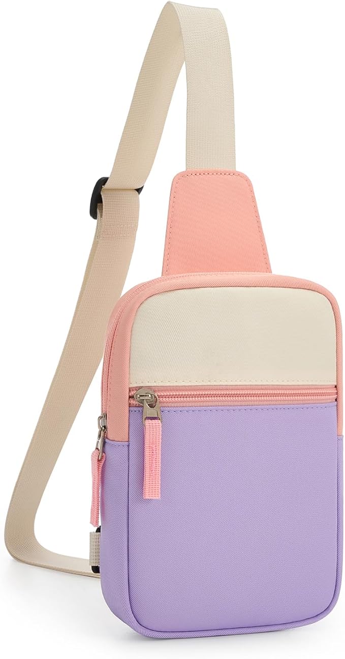 Birthday Gifts for 8 9 10 11 12 Year Old Teens Girls Kids, Fanny Pack Crossbody Bag Sling Belt Bags Purse, Dorm Travel Essentials for Girls Fashion, Preppy Tween Teen Girl Gift Trendy Stuff