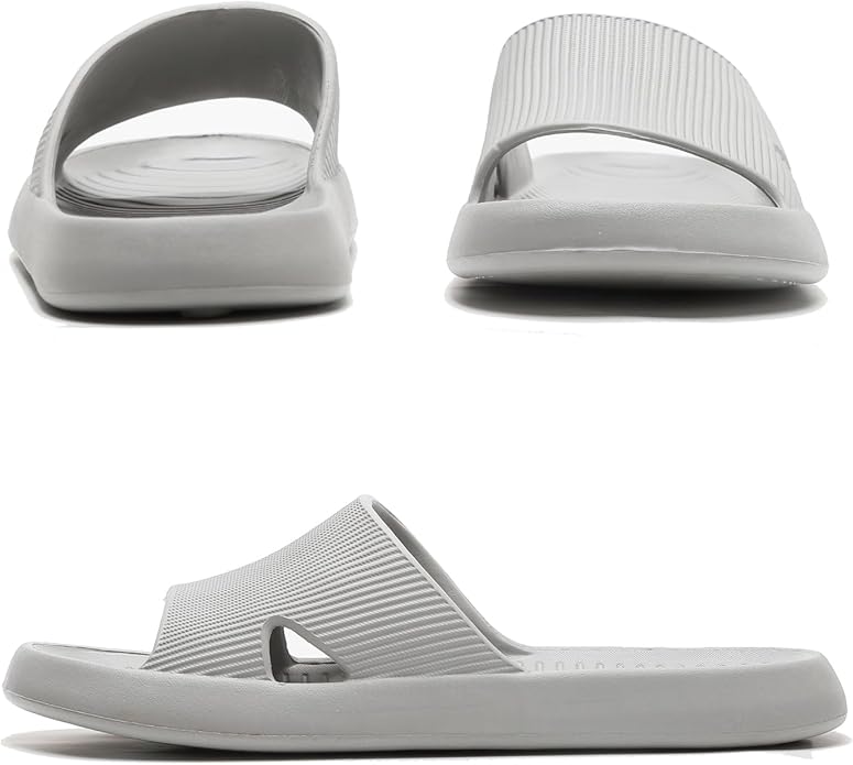 Anmerl Shower Shoes for Men and Women, Soft Lightweight Quick-Drying & Non-Slip House Slippers Slides for Bathroom, Pool, Beach, Indoor & Outdoor