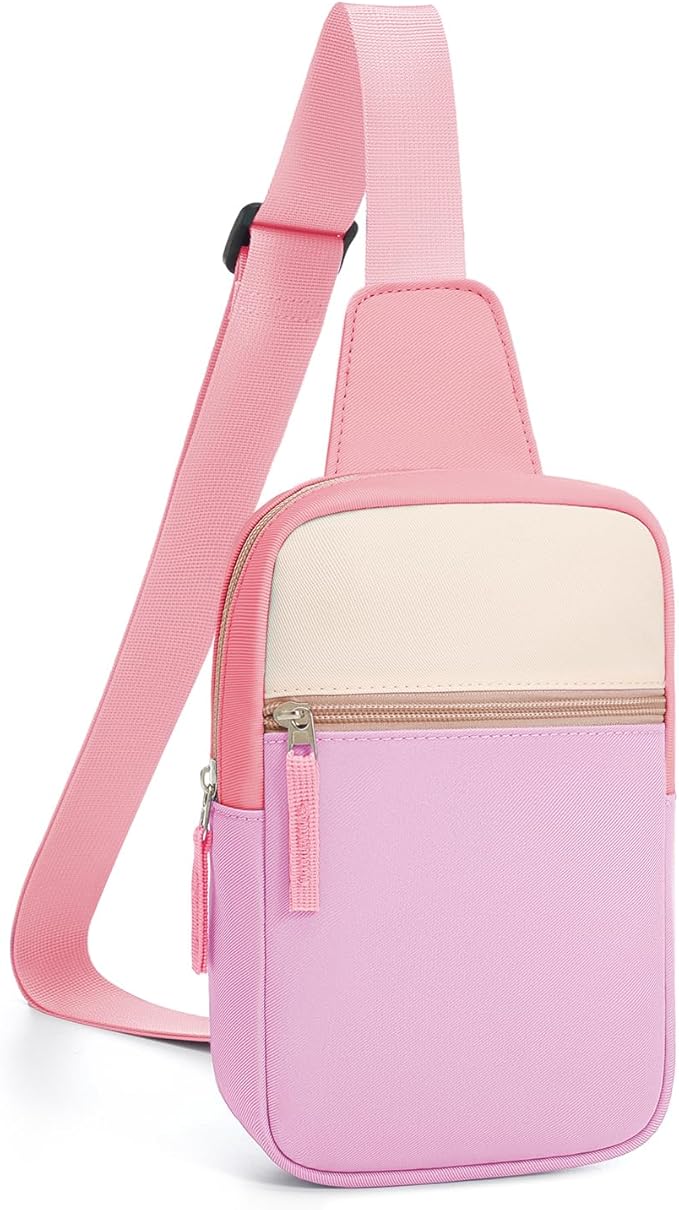 Birthday Gifts for 8 9 10 11 12 Year Old Teens Girls Kids, Fanny Pack Crossbody Bag Sling Belt Bags Purse, Dorm Travel Essentials for Girls Fashion, Preppy Tween Teen Girl Gift Trendy Stuff