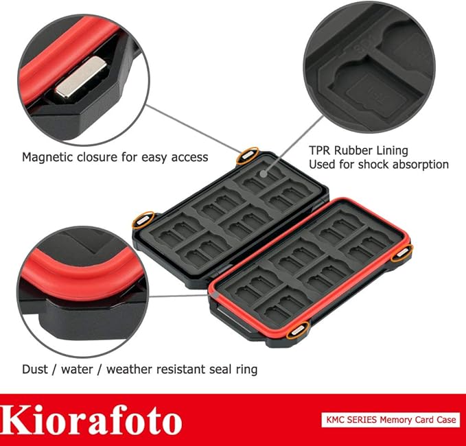 [12 SD + 24 TF] 36 Slots Magnetic Closure Memory Card Case Holder Organizer Keeper for Camera SD SDHC SDXC MSD MicroSD MicroSDXC MicroSDHC TF & Huawei Smartphone Nano SIM NM Nano Memory Cards Storage