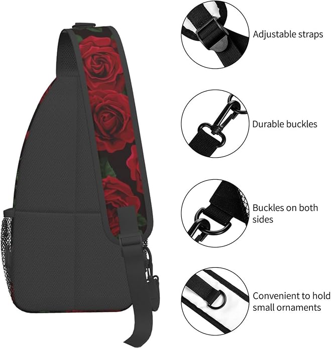 Sling Backpack Unisex Crossbody Chest Bag Shoulder Chest Bag For Women Men Hiking Travel
