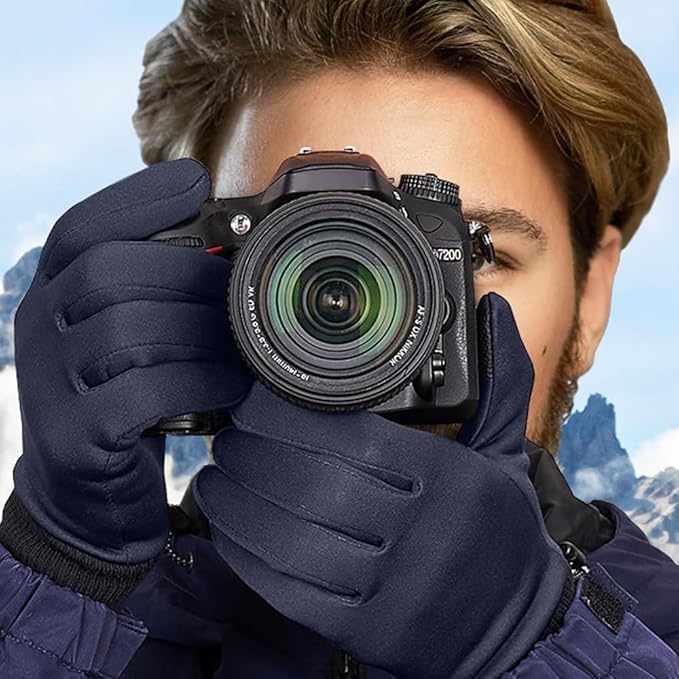 FEWTUR Winter Waterproof Gloves for Women and Men - Thermal Gloves with Touchscreen Fingers, Warm Gloves for Running, Bike and Hiking Cold Weather