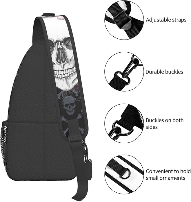 Sling Backpack Unisex Crossbody Chest Bag Shoulder Chest Bag For Women Men Hiking Travel