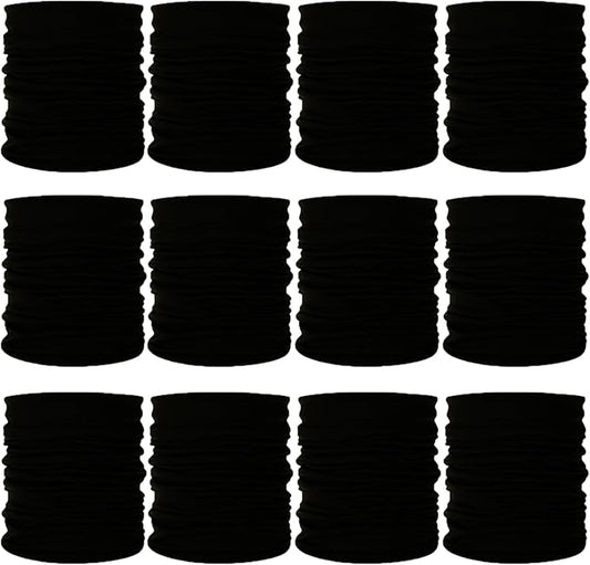 12-30 Pieces Neck Gaiters Scarf Head Wrap Headwear Balaclava Face Mask Sun Bandanas for Women Men Running,Cycling,Fishing