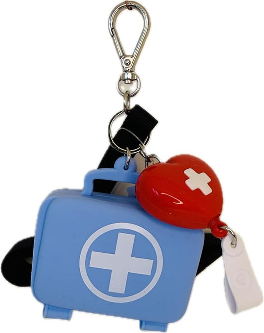 Bath and Body Works Nurse Lanyard Miniature First-Aid Kit with Keyring PocketBac Hand Sanitizer Holder