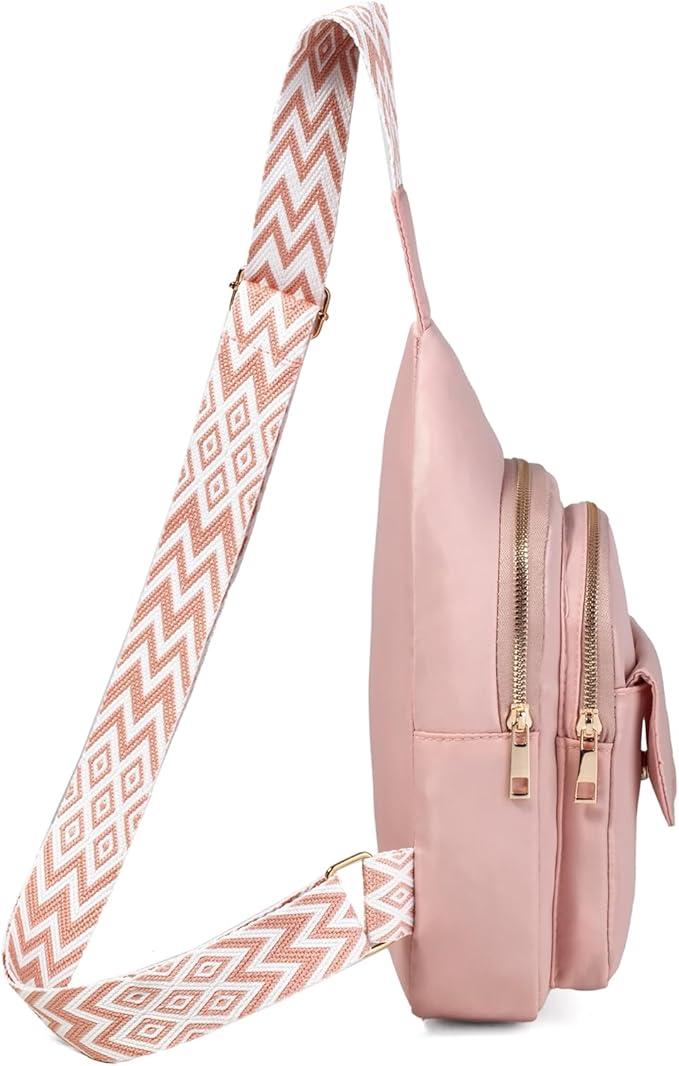 AOSTIHOT Crossbody Small Sling Backpack Sling Bag for Women, Chest Bag Daypack Crossbody for Travel Sport Running Hiking Multicolor