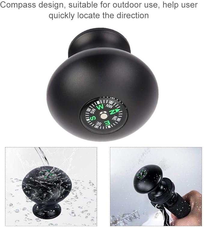Trekking Poles Knob Handle Grip, Outdoor Universal Monopod Walking Stick Knob, Monopod Tripod Head with 3/8" Screw Hole