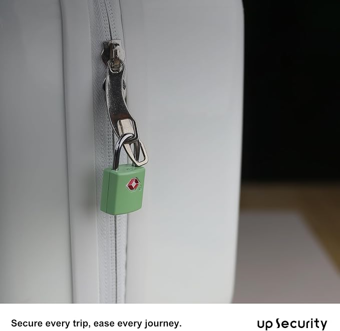 TSA Locks for Luggage, Luggage Locks TSA Approved 4 Pack for International Travel Essentials, Small Padlock with Key, Mini Padlock for Bag, Suitcase, Backpack, Purse Zipper, Case, Drawer