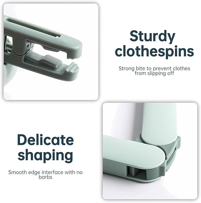 4 Pack Travel Hangers,Foldable Hangers,with Hidden Clips,Lightweight and Portable,Space Saving,Suitable for Skirts, Pants,Suits, Jackets, etc (White)