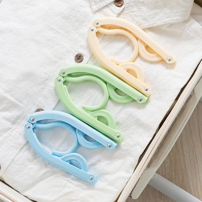 12pcs Travel Folding Hanger Household Multifunctional Portable Hanger