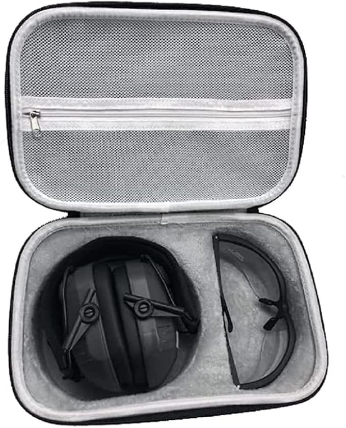 Walker's Weather-Resistant Durable Dustproof EVA Carrying Storage Case for Hunting Shooting Earmuff, Glasses & Accessories