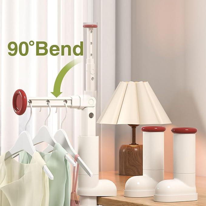 2 Pack Clothes Drying Rack for Travel Retractable Bar Laundry Hanger Portable Collapsible for Student Accommodation, Travel,Car,Suitcase (1)