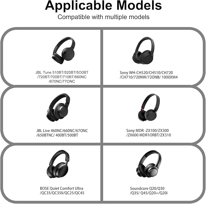E-Tree Soft Headphone Case Bag for JBL Tune 510BT/520BT/500BT/720BT/Sony WH-CH520/510/720/710/BERIBES/SoundCore Q20/30/TOZO/KVIDIO/JLab/Bose, Travel Electronic Accessories Organizer (Checkered-Brown)