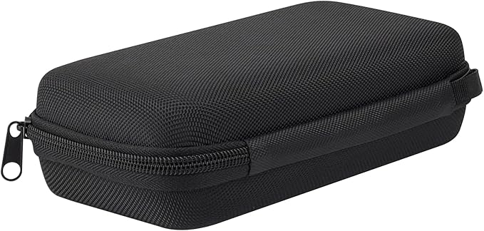 Universal Portable Hard EVA Carrying Case for Power Bank External Hard Drive Cell Phone USB Charging Cable Cord, Shockproof Protective Electronic Organizer Zipper Enclosure -Black