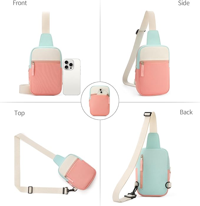 Birthday Gifts for 8 9 10 11 12 Year Old Teens Girls Kids, Fanny Pack Crossbody Bag Sling Belt Bags Purse, Dorm Travel Essentials for Girls Fashion, Preppy Tween Teen Girl Gift Trendy Stuff