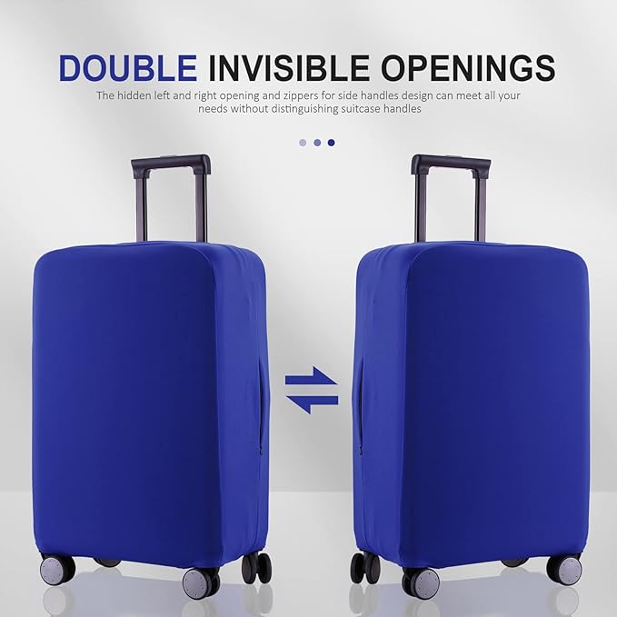 Travel Luggage Cover - Scratch-Resistant Fit 19-31 Inch, Blue, XL(28-29 inch)