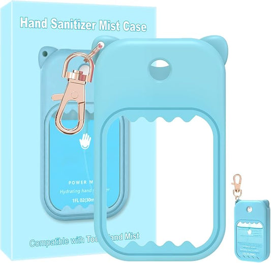 Hand Sanitizer Spray Case for Touchland Silicone Touchland Case Keychain Cute Hand Sanitizer Holder Keychain Compatible with Touch land Power Mist Gentle/Glow Mist