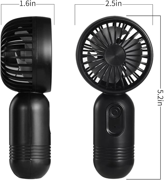 Mini Portable Fan 12 Pack, Cute Handheld Battery Operated Lightweight Small Personal Fans with 3 Speeds and USB Rechargeable Eyelash Fan for Stylish Girl Kids Women Men Office Outdoor Travel Camping