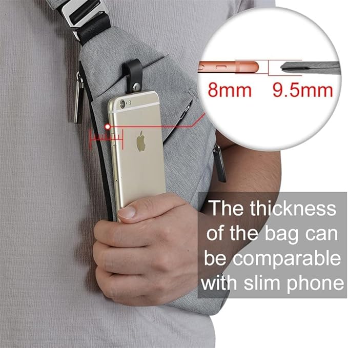 OSOCE Sling Bag for men, Anti Theft Crossbody bags for women | Water Resistant