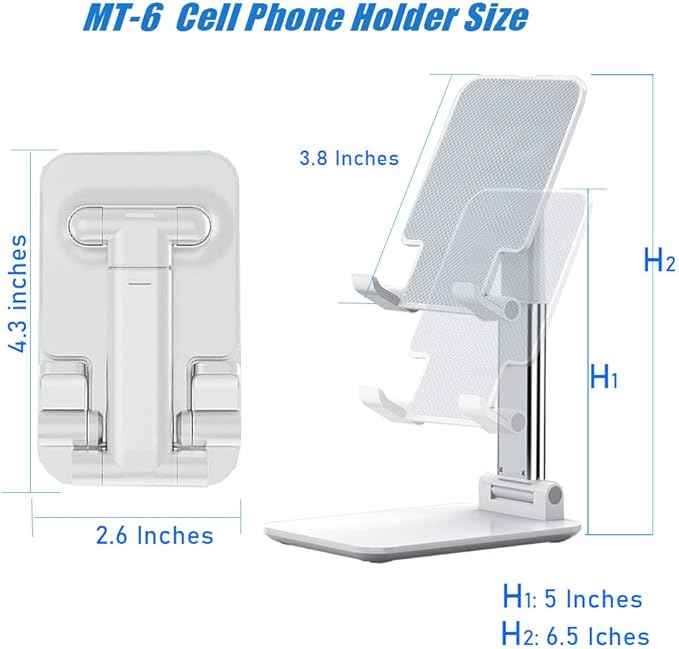 Phone Stand, Sakura Pink Cellphone Holder Cute Office DeskAccessories Compatible with All Smartphones