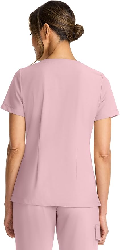 Healing Hands Women's Tops V-Neck Scrub Top Tuck-in with Welt Chest Pocket HH755