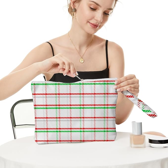 Fokongna Cute Print Wet Bag, Small Portable Waterproof Multi-Functional Organizer for Women, Pink Bow Polka Dot, Ideal for Daily, Beach & Travel
