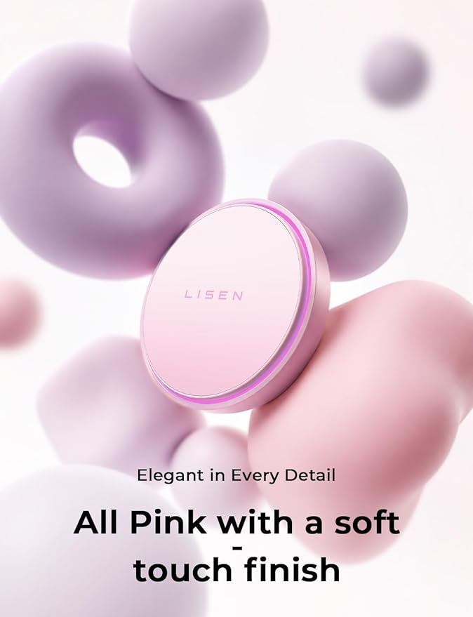 LISEN for 15W MagSafe Car Mount Charger,Magnetic Wireless Car Charger for iPhone 17 Pro Max Accessories,Magnetic Phone Holder for iPhone 17-12,Samsung,Pixel,Jeep Ford F150 Accessories,Light Pink