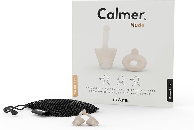 Flare Audio Calmer | Noise Reducing Ear Plugs Alternative | Silicone Reusable Ear Plugs for Noise Sensitivity, Focus and Travel | Ear Plugs for Noise Reduction (mini, Light)