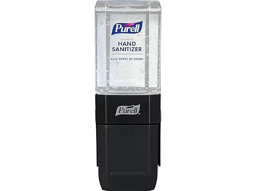 PURELL ES1 Hand Sanitizer Dispenser Starter Kit, Push-Style Dispenser with PURELL Advanced Hand Sanitizer Gel, 450 mL Refill (Pack of 1) - 4424-D6