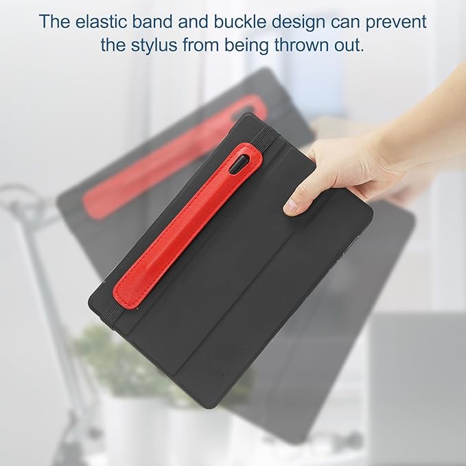 PATIKIL Stylus Holder for Tablet, Universal Pen Sleeve Retractable Stylus Pen Holder Elastic Pencil Pocket Case Protective Pouch for Tablet Case Notebook, Light Blue
