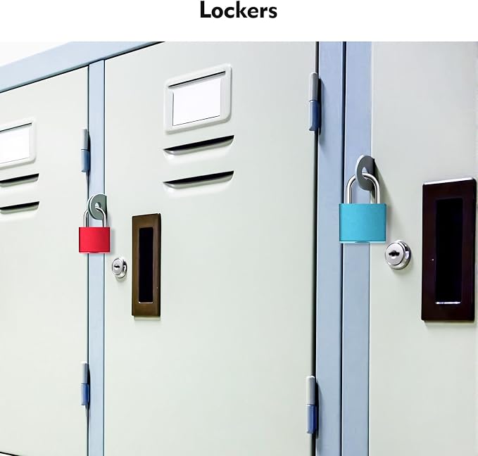 6Pcs Luggage Locks Small Suitcase Locks with Keys Plastic-Covered Mini Padlock for Suitcase Backpack Box Bag