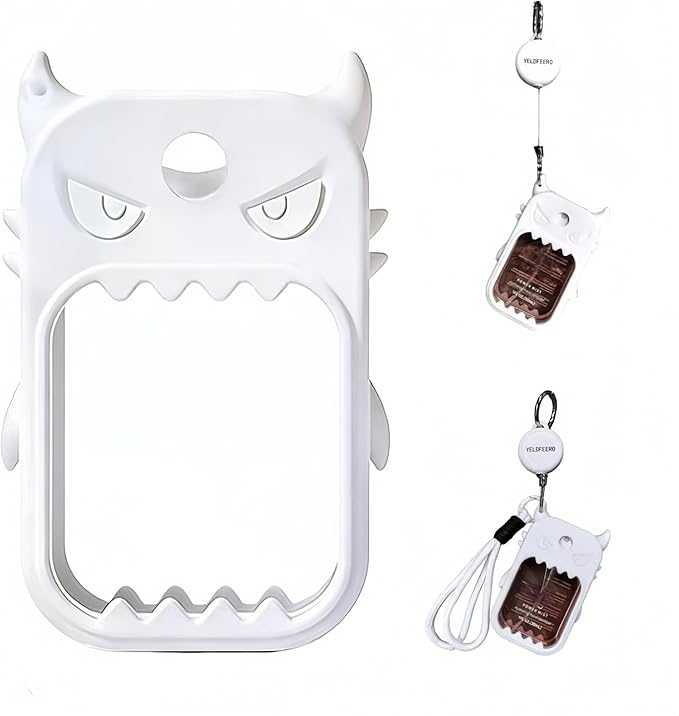 Silicone Case for Touchland 1FL.OZ Sanitizer. Cute protective holder with retractable lanyard & keyring.