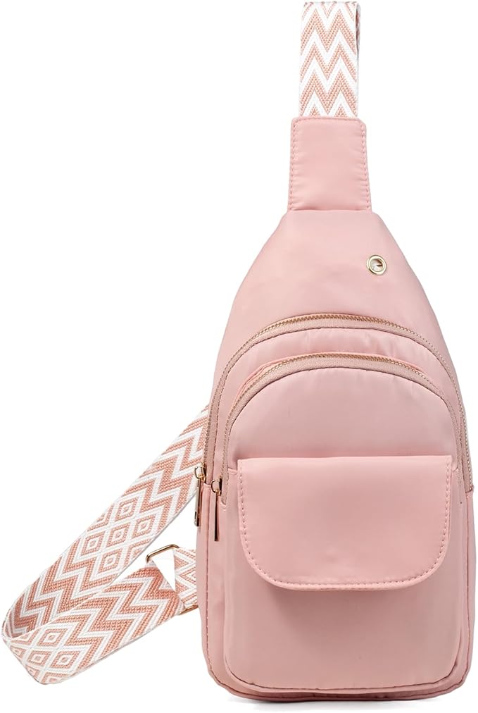 AOSTIHOT Crossbody Small Sling Backpack Sling Bag for Women, Chest Bag Daypack Crossbody for Travel Sport Running Hiking Multicolor