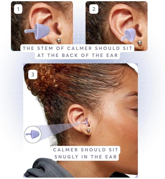 Flare Audio Calmer | Noise Reducing Ear Plugs Alternative | Silicone Reusable Ear Plugs for Noise Sensitivity, Focus and Travel | Ear Plugs for Noise Reduction (mini, Soft Translucent)