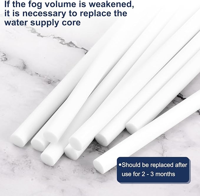 uxcell 24pcs Humidifier Cotton Stick, 8 x 80mm Refill Sticks Filter Replacement Wicks, Humidifier Filter Cotton Refill Travel Mini Humidifier Filters Sticks